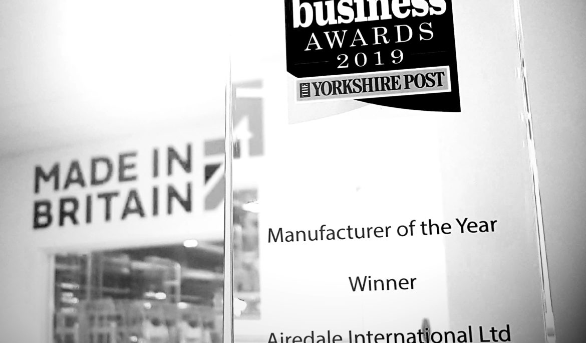 Airedale Shortlisted for ‘Manufacturer of the Year’ in Yorkshire Post’s Excellence in Business Awards