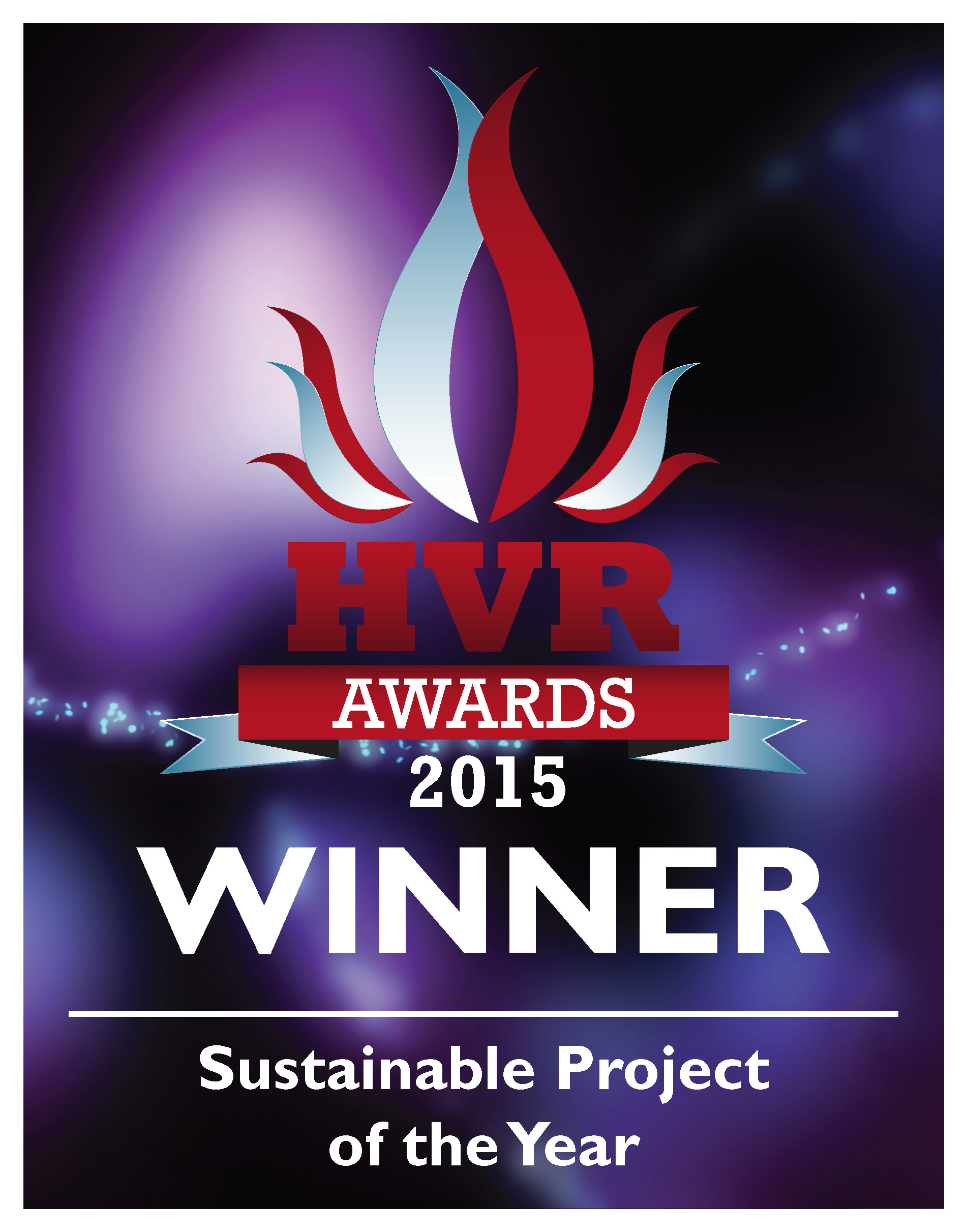 Winner of 'Sustainable Project of the Year' at the HVR Awards 2015